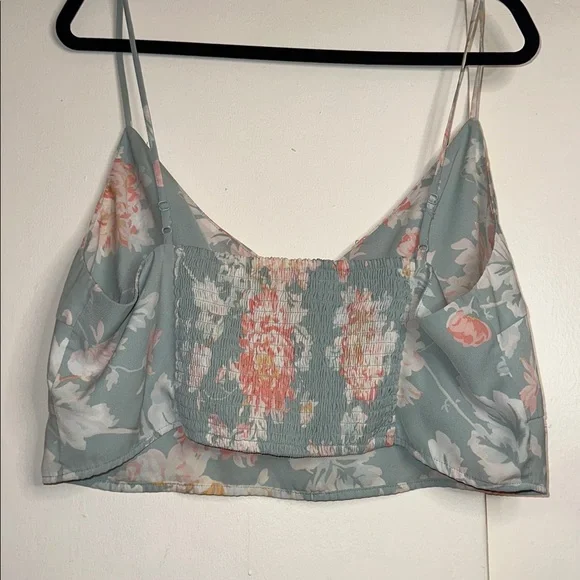 Abercrombie & Fitch Multicolor Smocked Crop Top - Picture 2 of 5